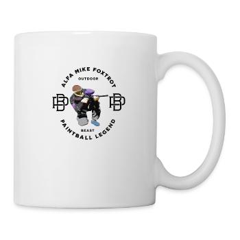 Paintball-Logo, Paintballer sagen Alpha Mike Foxtrot - Tasse - Weiß - Rechts