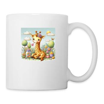 Giraffennascherei - Tasse - Weiß - Rechts