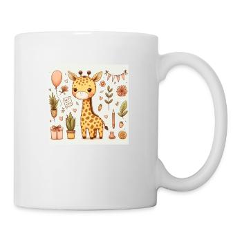 Giraffe Birthday - Tasse - Weiß - Rechts