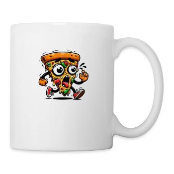 Running Pizza - Mug - white - Right