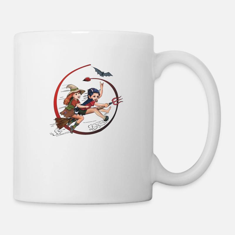 Hexi et Satani - Mug blanc - blanc