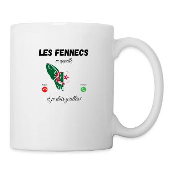 les Fennecs m’appelle et je dois y aller - Mug blanc - blanc - Droite