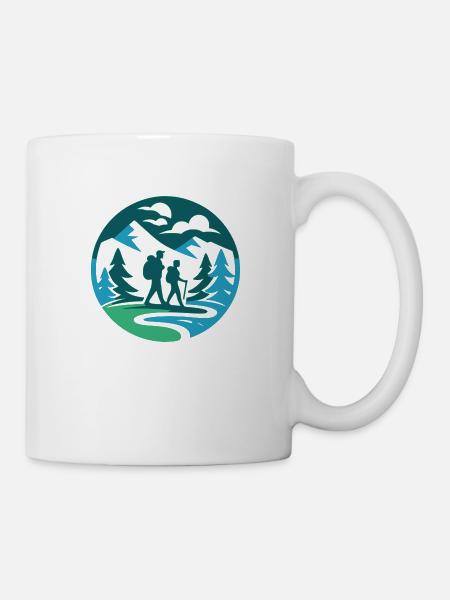 Wandern - Tasse - Weiß