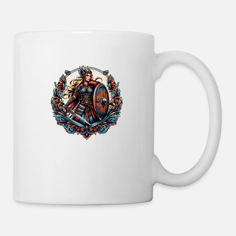 Vierge bouclier - Mug blanc - blanc