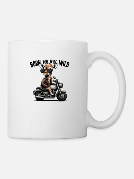 Né pour être sauvage. - Mug blanc - blanc