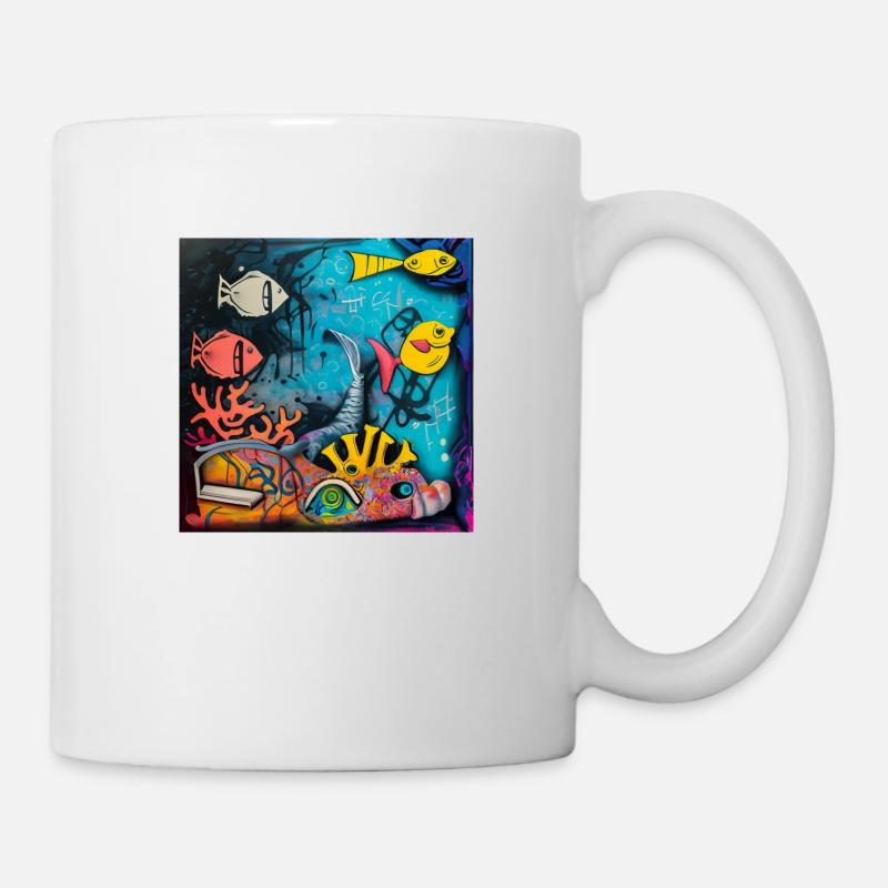 Poisson - Mug blanc - blanc