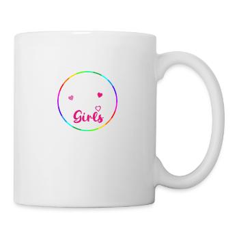 Dad of Girls - Tasse - Weiß - Rechts