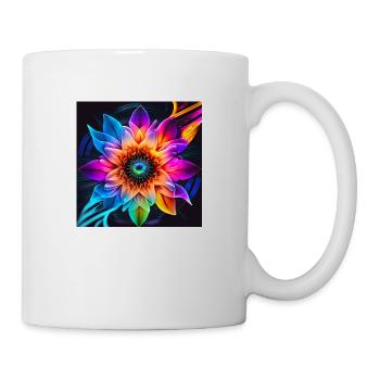 Fleur - Mug blanc - blanc - Droite