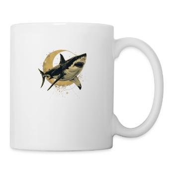 Moon shark - Mug - white - Right
