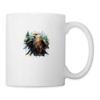 Adler - Tasse - Weiß - Rechts