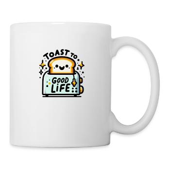 Toast to good Life - Tasse - Weiß - Rechts