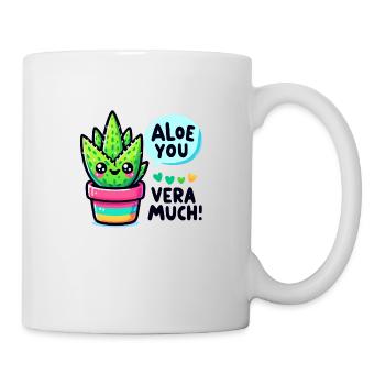 Aloe you vera much - Mug - white - Right