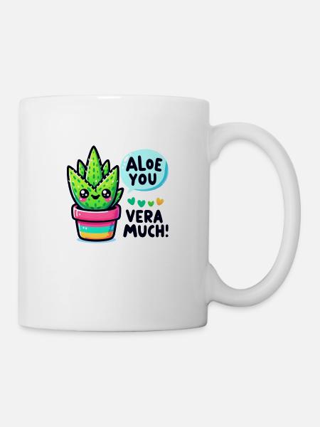 Aloe you vera much - Mug - white