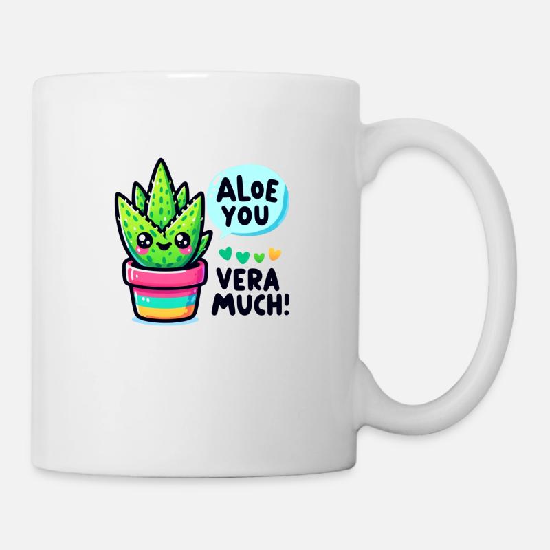 Aloe you vera much - Tasse - Weiß