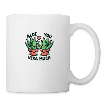 Aloe you vera much - Mug - white - Right
