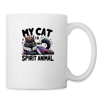 Mon chat est mon Animal - Mug blanc - blanc - Droite