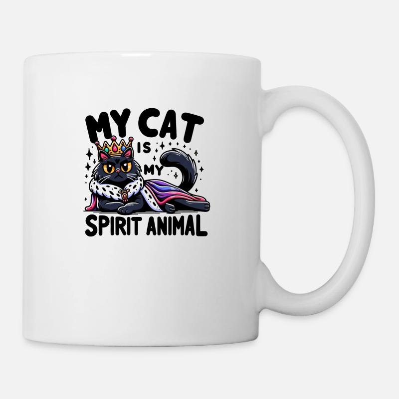 Mon chat est mon Animal - Mug blanc - blanc