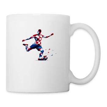 Fussball Kroatien - Tasse - Weiß - Rechts