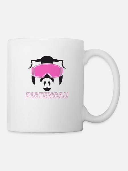 Après Ski Pistensau - Tasse - Weiß