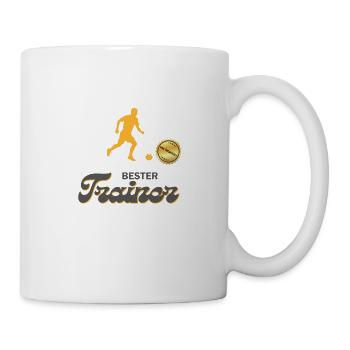 Fußball bester Trainer Fußball Training Geschenk - Tasse - Weiß - Rechts