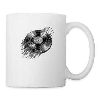 lp vinyl disc - Tasse - Weiß - Rechts