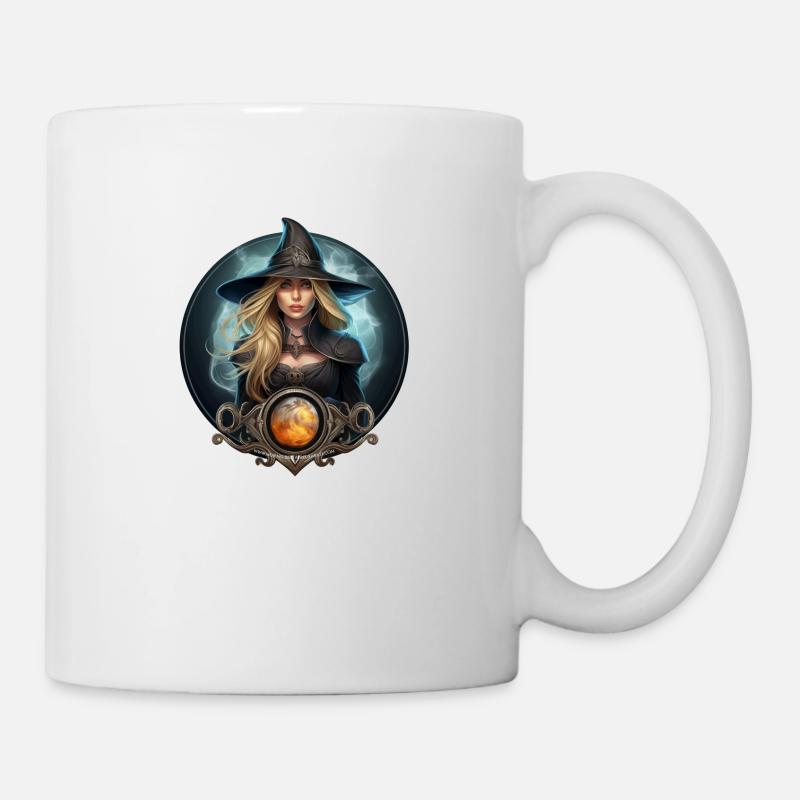Sorcière druide magie celte - druidesse wicca - Mug blanc - blanc