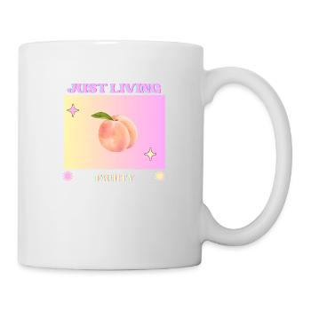 Peach - Tasse - Weiß - Rechts