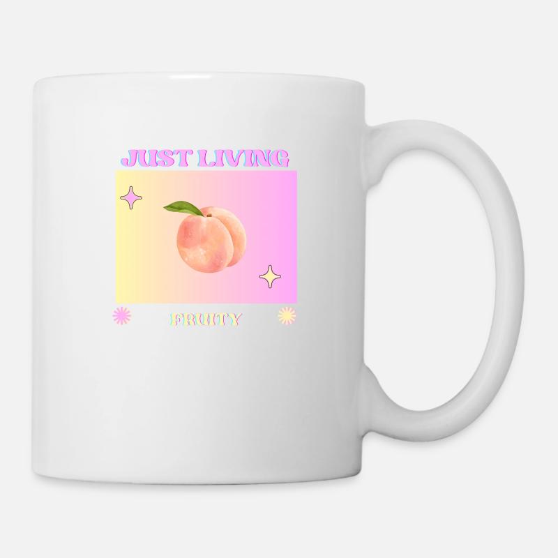 Peach - Tasse - Weiß