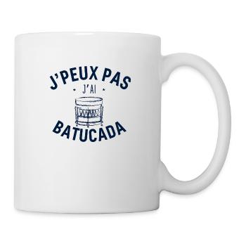 J peux pas j ai Batucada Bleu - Mug blanc - blanc - Droite