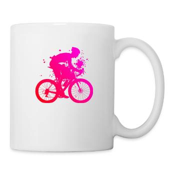 Vélo de route pour femmes Vélo de route pour hommes Vélo de route - Mug blanc - blanc - Droite