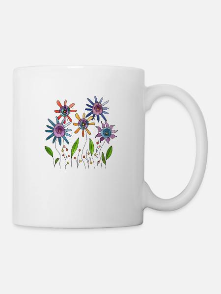 Fleur - Mug blanc - blanc