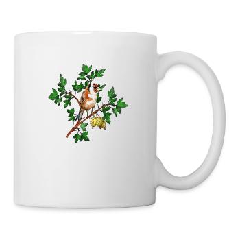 Oiseau coloré - Mug blanc - blanc - Droite