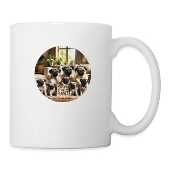 Famille de chiens - Mug blanc - blanc - Droite