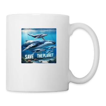 Wal Familie - Tasse - Weiß - Rechts