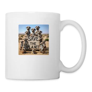 Famille Suricate - Mug blanc - blanc - Droite