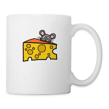 souris drôle - Mug blanc - blanc - Droite
