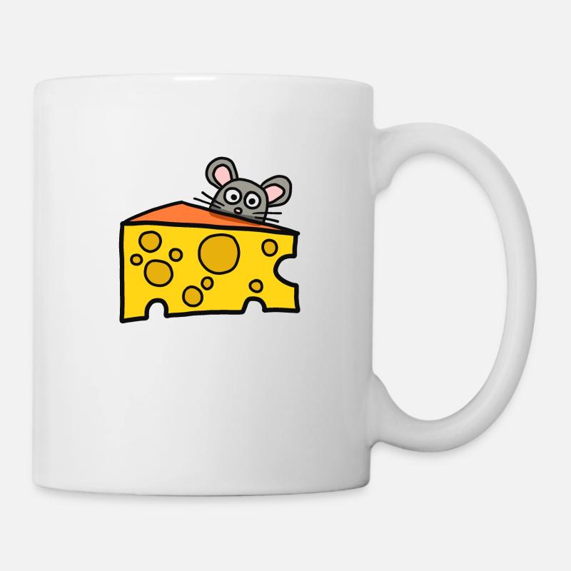 lustige Maus - Tasse - Weiß