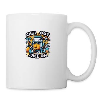 Chill out - Juice on. - Tasse - Weiß - Rechts