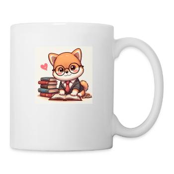Shiba Inu Élégance - Mug blanc - blanc - Droite