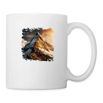 Le Cervin, un point de repère pour Zermatt - Mug blanc - blanc - Droite