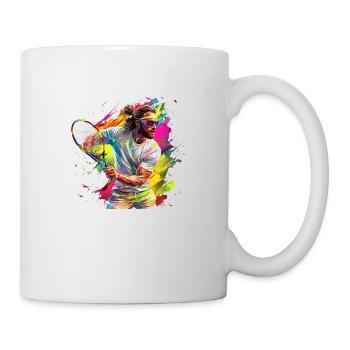 Tennis ist ein beliebter Sport - Tasse - Weiß - Rechts