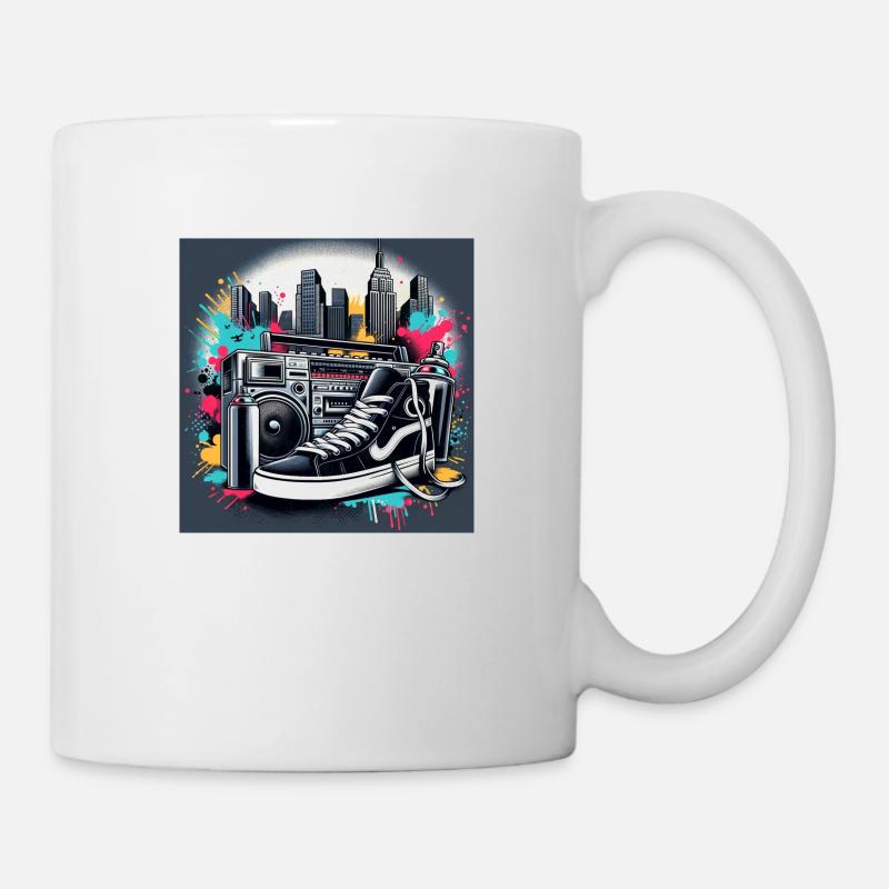 Urban Rhythms and Hues - Tasse - Weiß