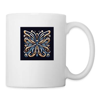 Symphonie de papillons - Mug blanc - blanc - Droite
