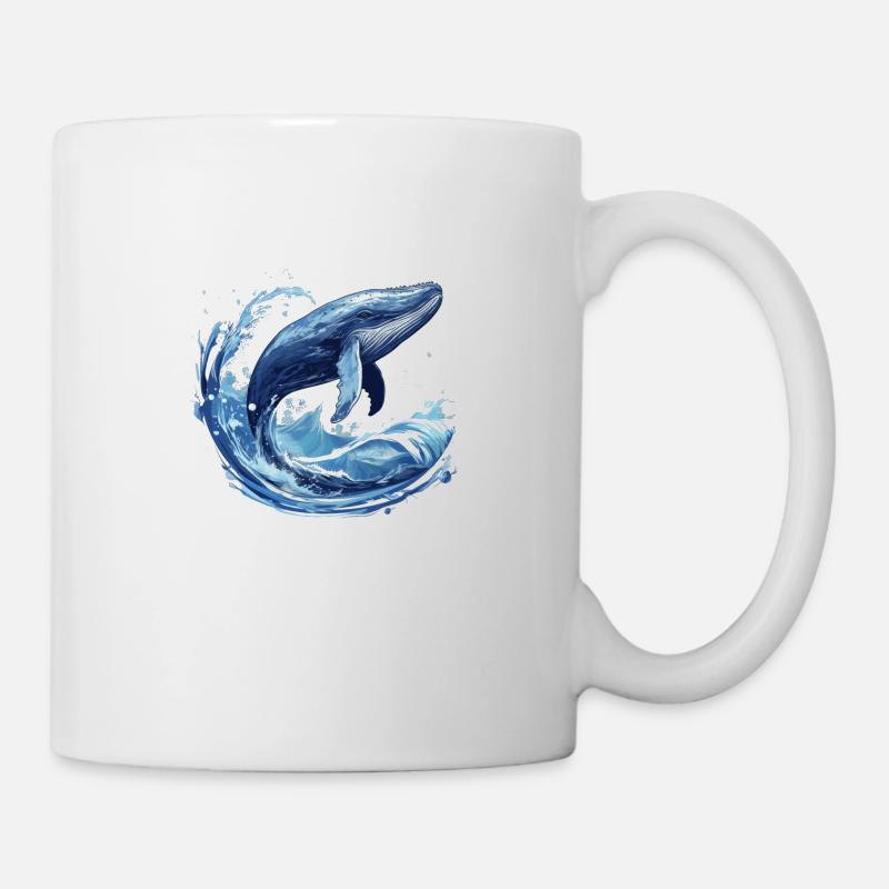Blue whale - Mug - white