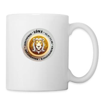 Sternzeichen Löwe - Tasse - Weiß - Rechts