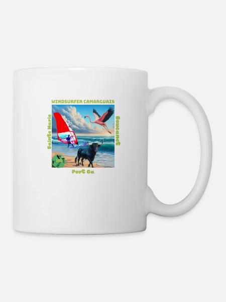 Planchou Waterman Windsurfer camarguais spots - Mug blanc - blanc