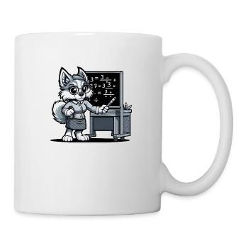 Professeur de chien mignon - Mug blanc - blanc - Droite