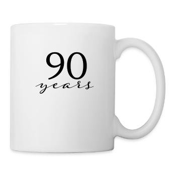 90 ans - Mug blanc - blanc - Droite