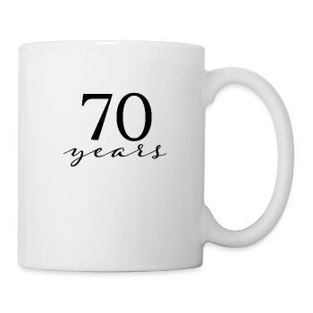 70 ans - Mug blanc - blanc - Droite