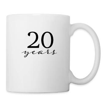 20 ans - Mug blanc - blanc - Droite